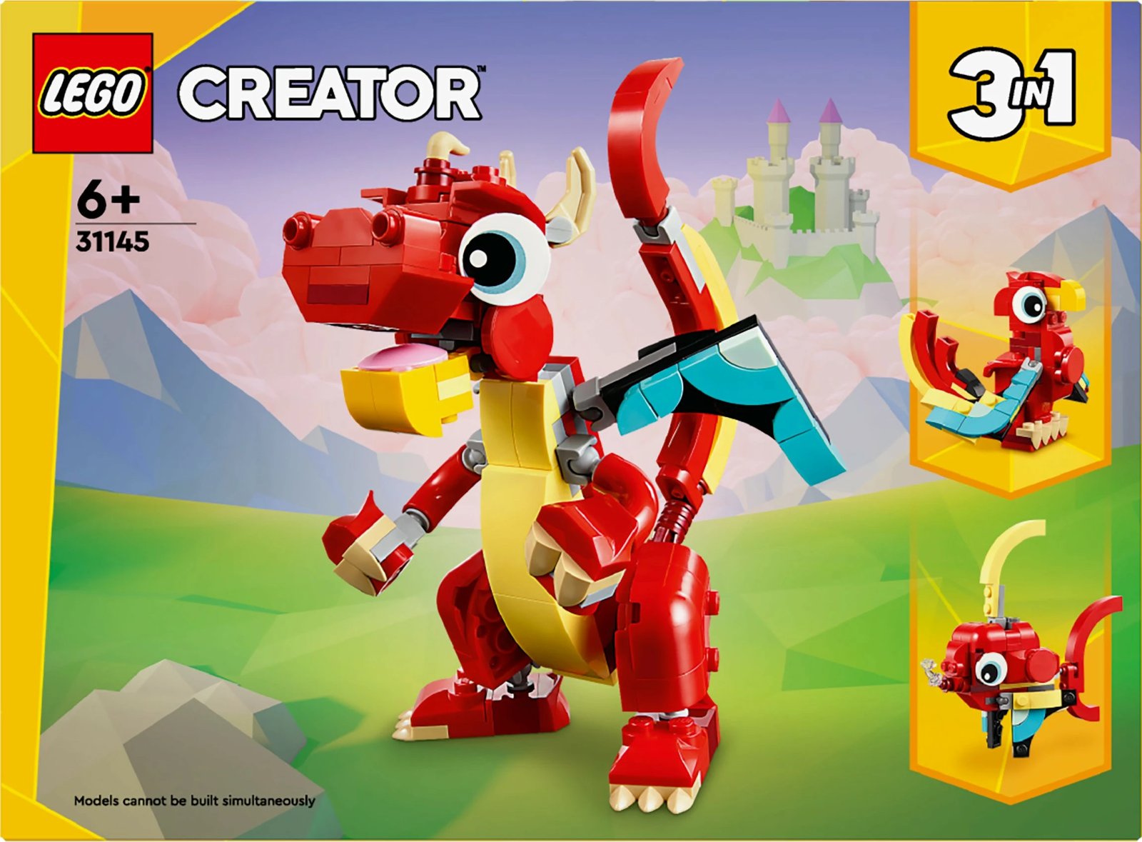Set ndërtimi LEGO Red Dragon, 149 pjesë, shumëngjyrësh