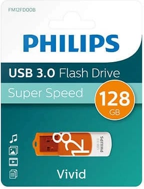 USB stick Philips Vivid Edition 128GB USB 3.0 Sunrise Orange