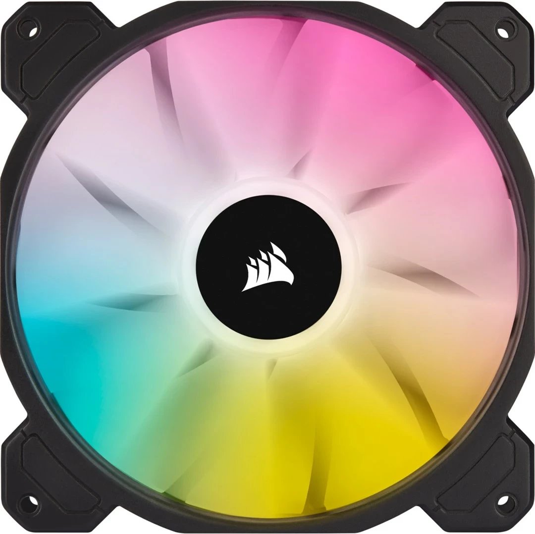 Ventilator për kasë Corsair SP140 RGB ELITE, 14 cm, i zi