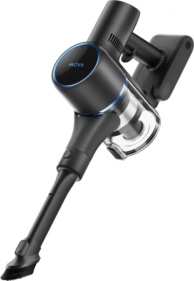 Fshesë elektrike MOVA Tech S4, 2-në-1, pa qese, 0.6 L, 425 W, Blu
