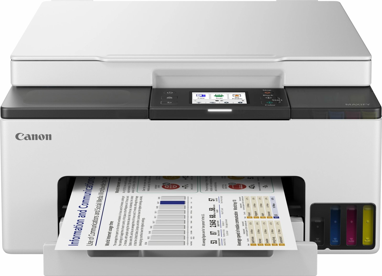 Printer Canon MAXIFY GX1050, Inkjet, Colour printing, 600 x 1200 DPI, Colour copying, A4, Black, White