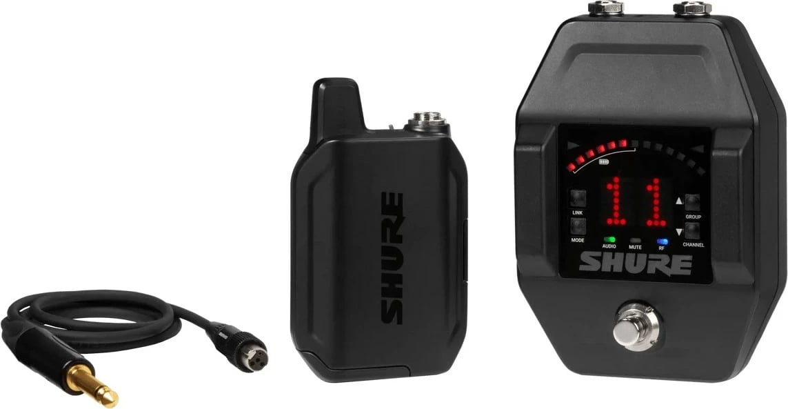 Sistem wireless për kitarë Shure GLXD16+E-Z4, i zi