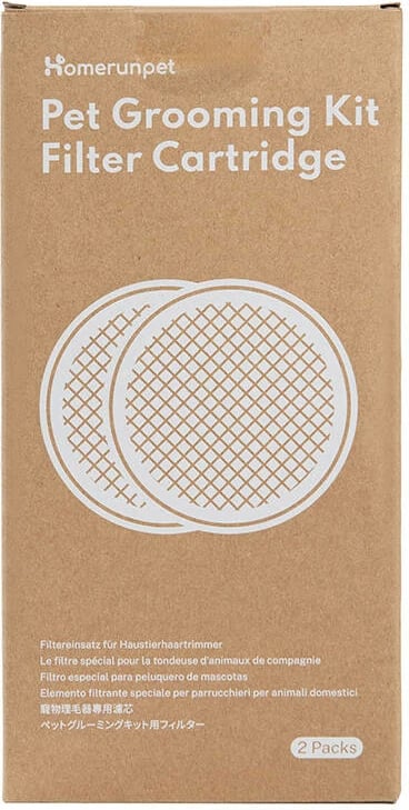 Filtra zëvendësuese Homerunpet HC15.F02 për pajisje pastrimi të kafshëve, set 2 copë