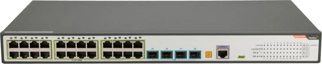Switch FiberHome S4820-28T-X-PE-AC, 24x RJ45 1000Mbps PoE, 4x SFP+