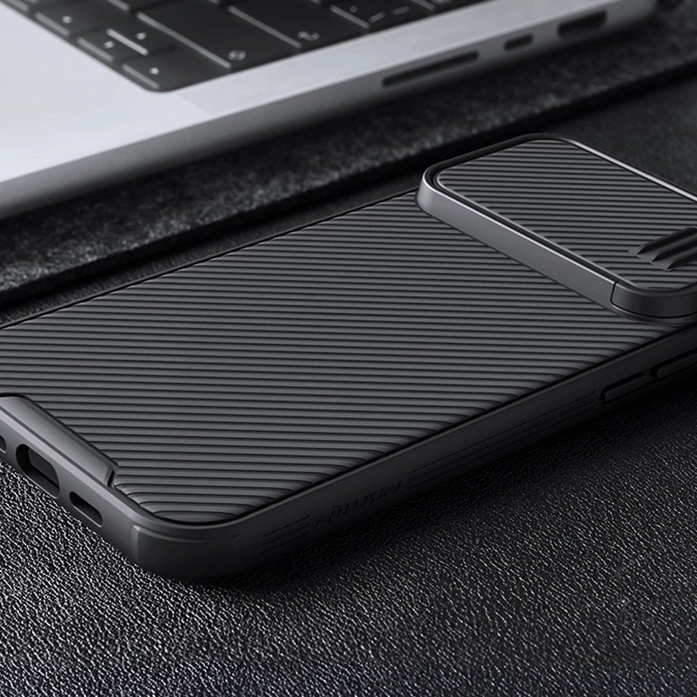 Mbështjellës Nillkin CamShield S Case për iPhone 14 Pro Max, me kapak kamere, vjollcë