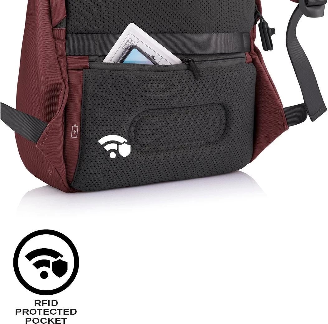 Çantë shpine për laptop XD Design, 15.6", e kuqe