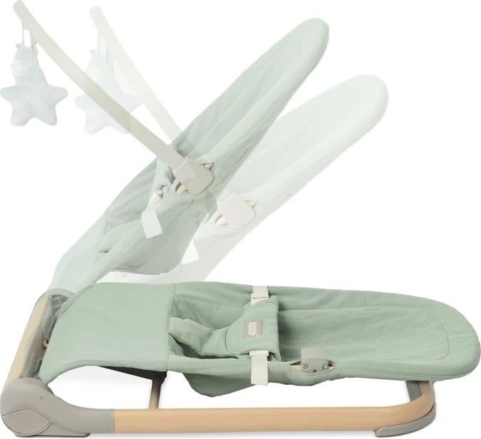 Ulëse lëkundëse për foshnje neno NESSO LIGHT GREEN, një vend, e gjelbër e lehtë