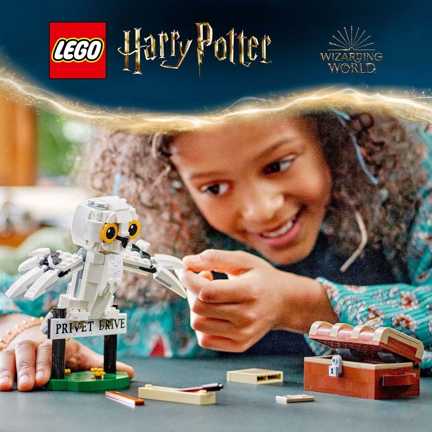 Set ndërtimi LEGO Harry Potter Hedwig 76425, 337 pjesë, multikolor