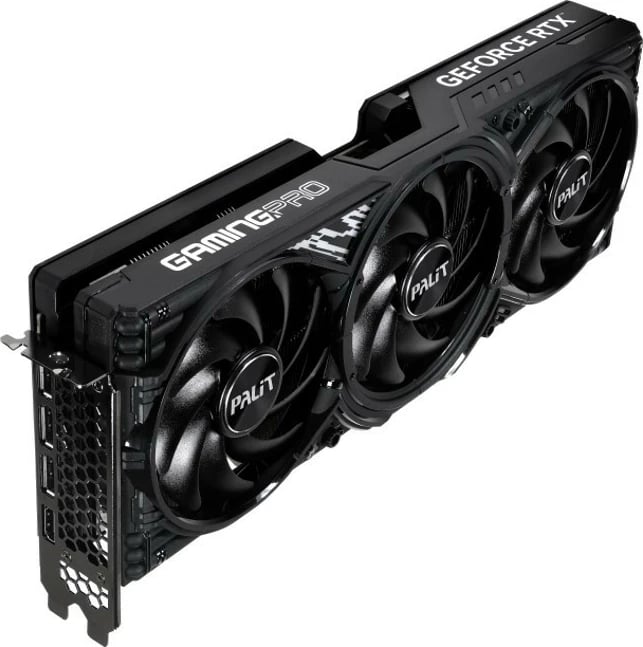 Kartë grafike Palit GeForce RTX 5070 Ti GAMING PRO-S, 16 GB GDDR7, 256-bit, 3 ventilatorë, e zezë