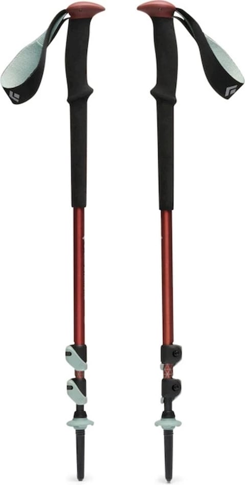 Shkopinj trekking Black Diamond Trail Back, Iron Red, 2 copë