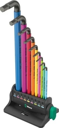 Set çelësa imbus Wera 05133165001, 9 copë, multikolor