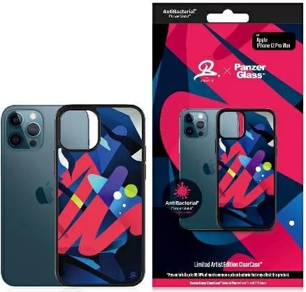 Mbështjellës PanzerGlass ClearCase Mikael B Limited Artist Edition për iPhone 12 Pro Max, shumëngjyrësh