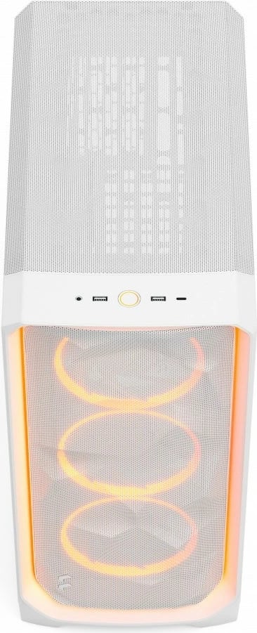 Kasë Fractal Design Meshify 3 Ambience ProRGB White TG Clear, ATX, RGB, Xham i temperuar, E bardhë