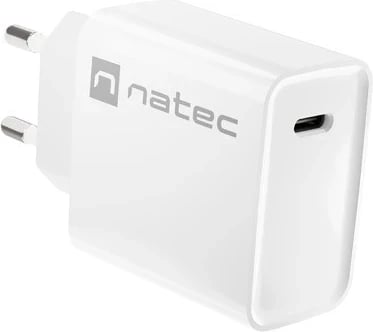 Karikues Natec Ribera, 20W, USB-C, i bardhë