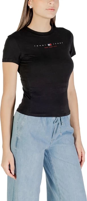 Maicë Tommy Hilfiger Jeans femra e zezë