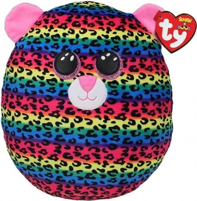 Jastëk lodër pelushi TY Dotty, leopard, shumëngjyrësh, 22 cm