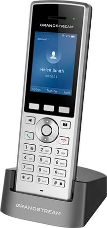 Celular IP Grandstream WP822, Wireless, 2 linja, 500 kontakte, i zi, argjendtë