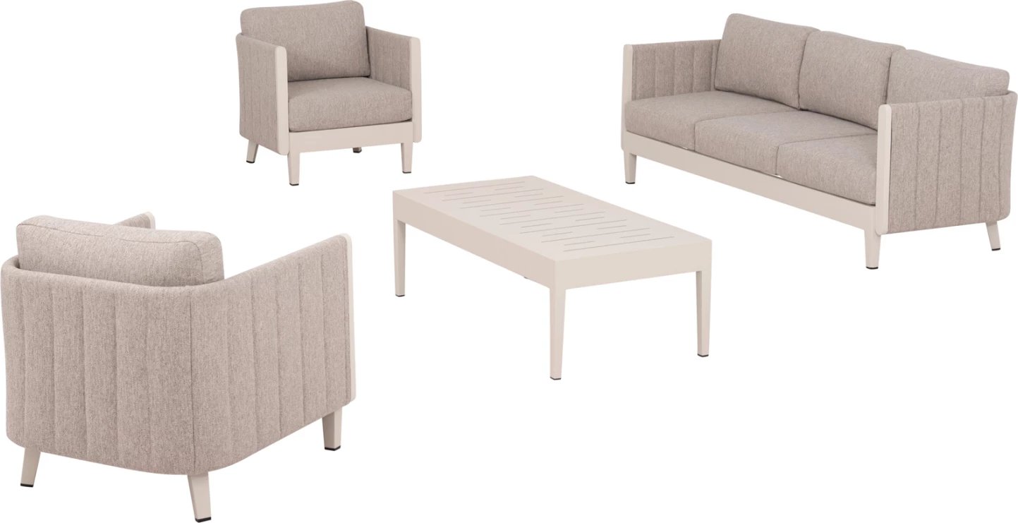 Set salloni për jashtë 4 pjesë, LARRY, ngjyrë shampanjë, FH6188.02