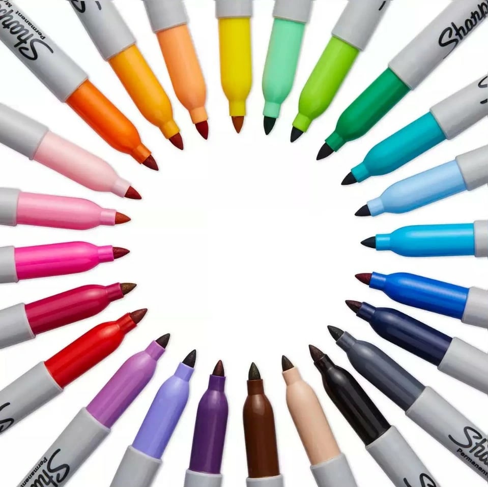 Marker Sharpie Fein Rundspitze 12 copë, e zezë