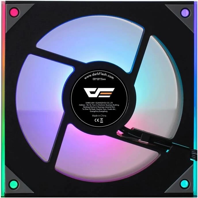 Ventilator kompjuteri Darkflash DM8 ARGB, 120mm, i zi