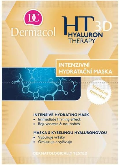 Maskë fytyre për femra Dermacol Hyaluron Therapy 3D Intensive Hydrating Mask 2x8g
