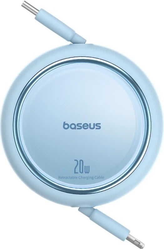 Kabllo karikimi Baseus Free2Pull USB C në Lightning, 1 m, 20 W, Blu