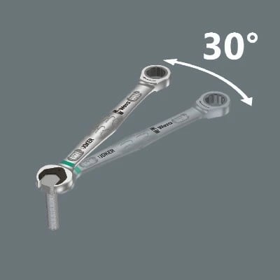 Set çelësa kombinues Wera Joker 6 copë, çelik inox, mat, me mbështjellës, Gjermani