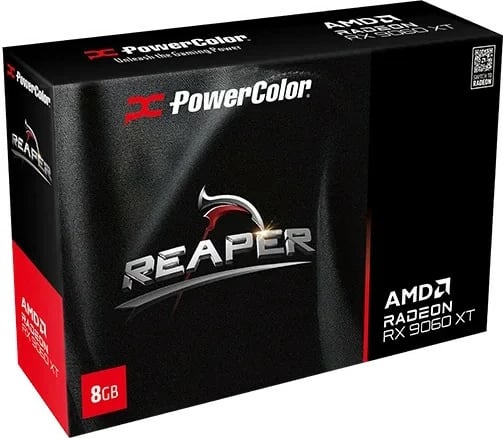 Kartelë grafike PowerColor RX 9060 XT Reaper 8GB GDDR6 e zezë
