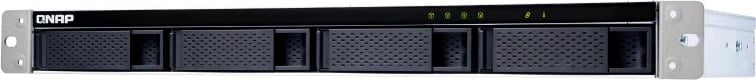 Kasë QNAP TL-R400S 4-bay, 1U rackmount, SATA JBOD, e zezë/gri