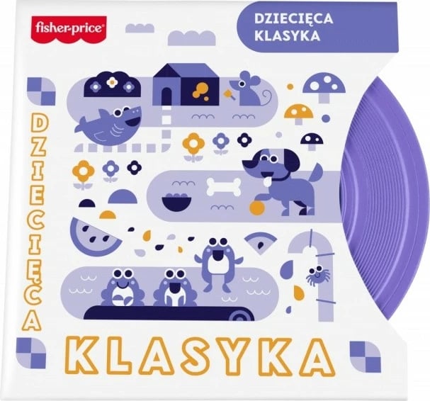 Gramofon lodër Fisher Price JGX04, me 5 disqe, shumëngjyrësh