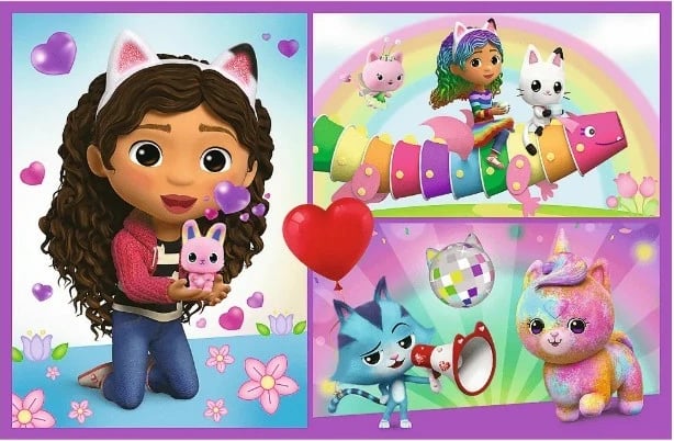 Puzzle për fëmijë Trefl Gabby's Dollhouse 2x70 elemente, shumëngjyrëshe, set Puzzle për fëmijë Trefl Gabby's Dollhouse 2x70 elemente, shumëngjyrëshe, set