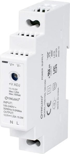 Furnizues energjie YINGJIAO YSDS 12V 1,25A 15W, Bardhë