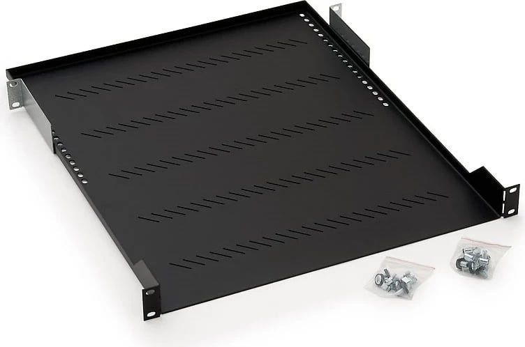 Raft perforuar Triton RAB-UP-850-A1, 19", 1U, 850mm, Ngjyrë e zezë