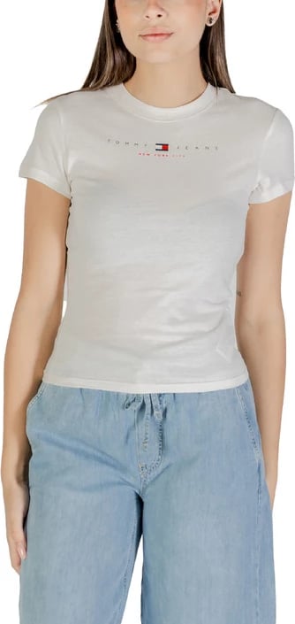 Maicë Tommy Hilfiger Jeans femra e bardhë