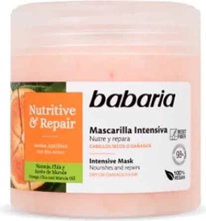 Maskë për flokë Babaria Nutritive & Repair unisex 400ml