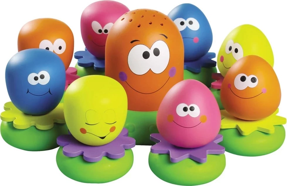 Set lodrash për banjë Tomy Toomies Octopals, plastikë, shumëngjyrëshe