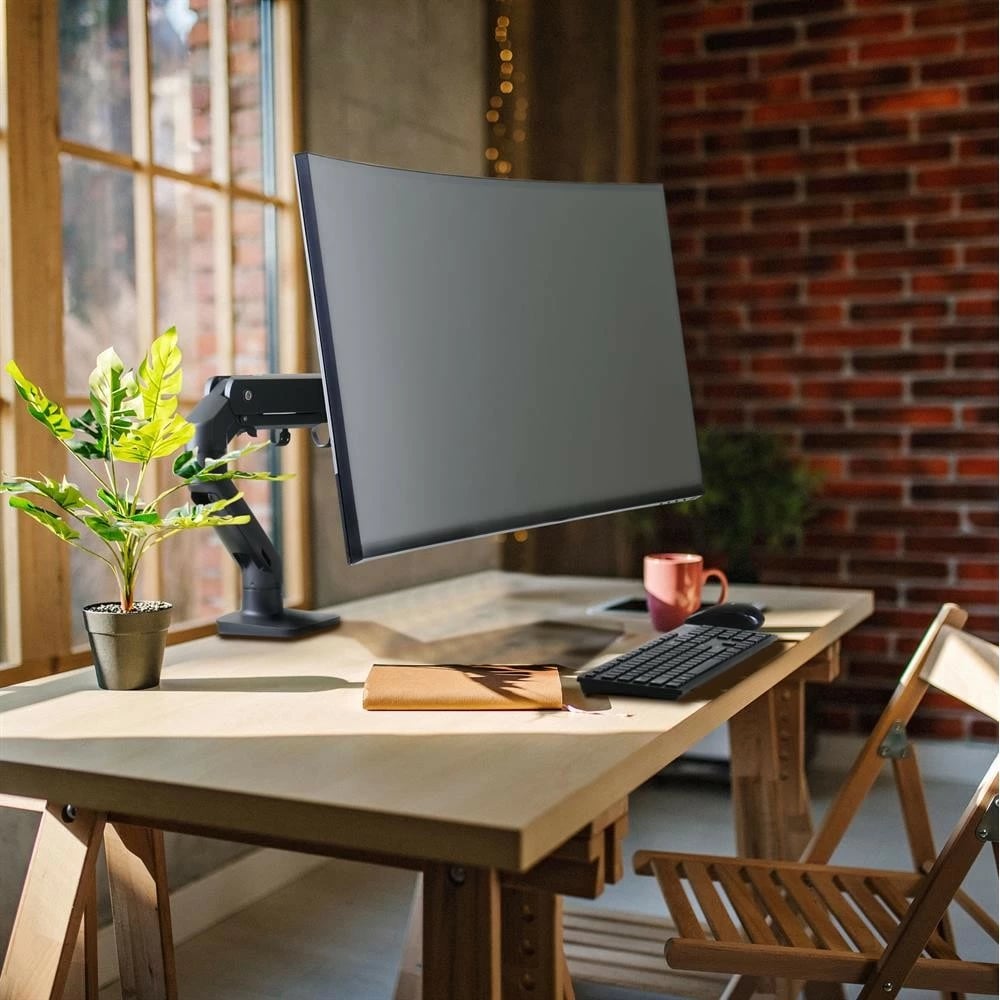 Krah monitori Ergotron HX Series 45-475-224, clamp, 49", e zezë