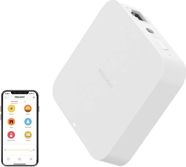 Qendër smart Yeelight Mesh Gateway YLWG01YL, e bardhë