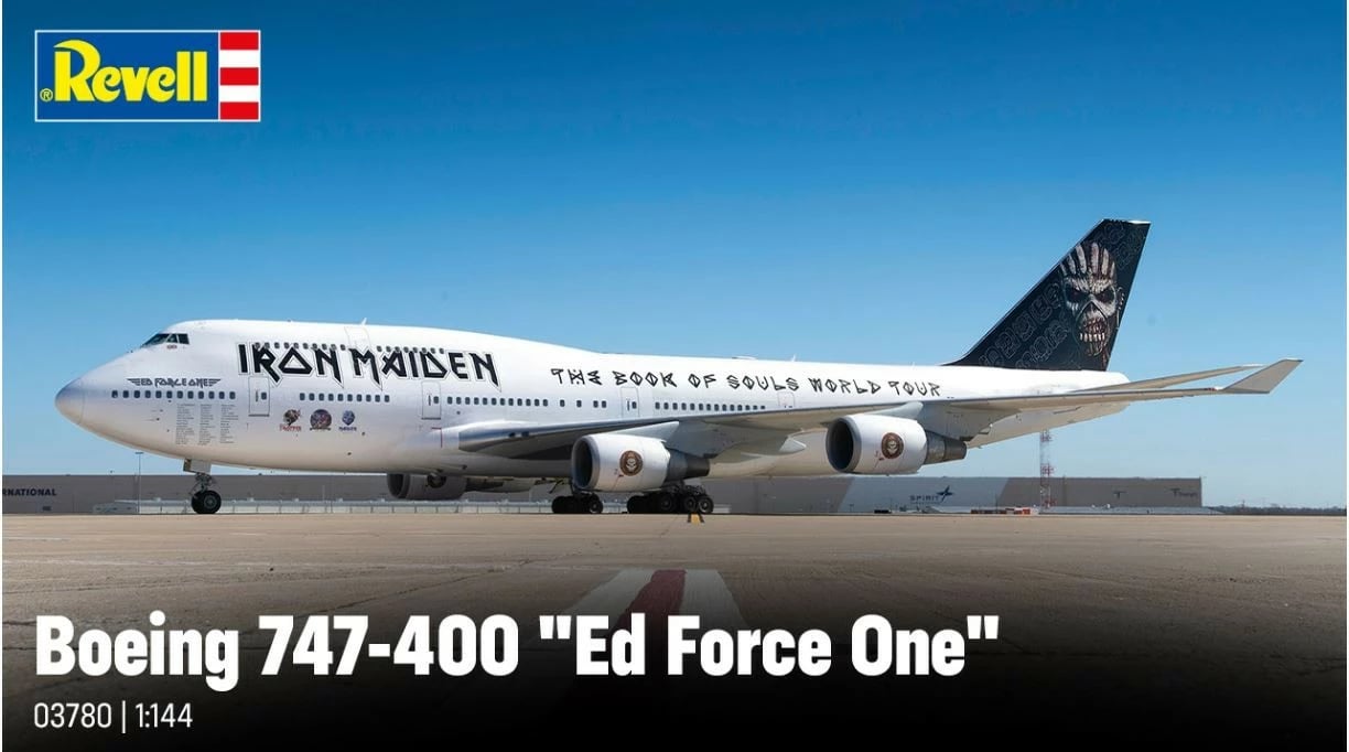 Model plastik avion Revell Boeing 747-400 Ed Force One, 1:144, 85 pjesë, i bardhë