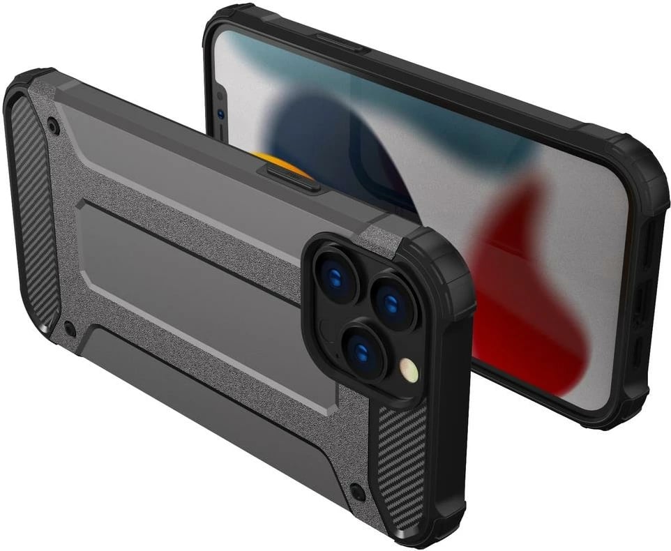 Mbështjellës Hurtel Hybrid Armor për iPhone 14 Pro Max, i zi