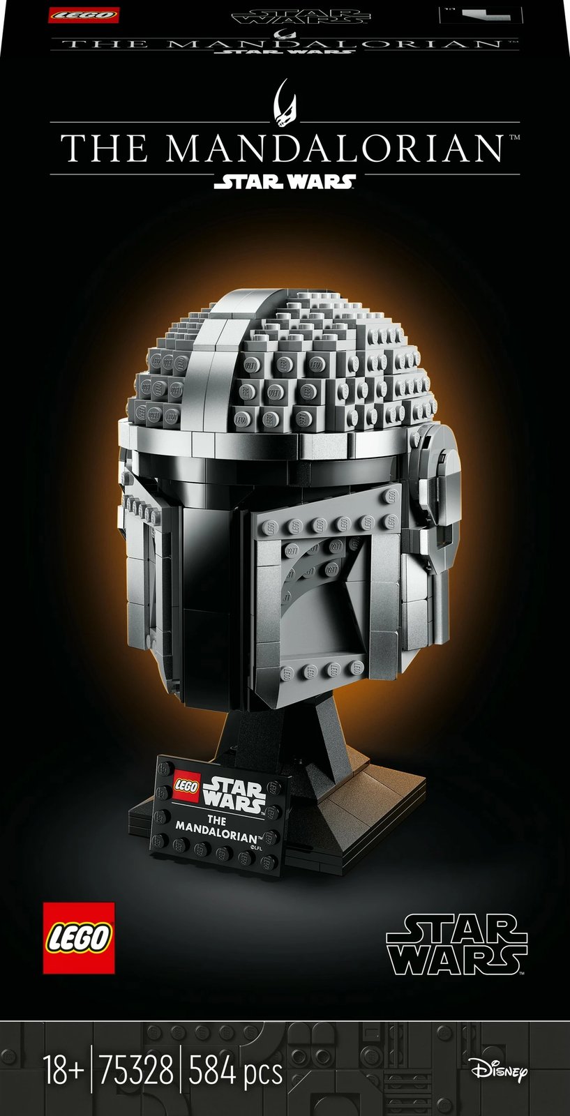 Set ndërtimi LEGO Star Wars The Mandalorian Helmet, 584 pjesë, shumëngjyrësh