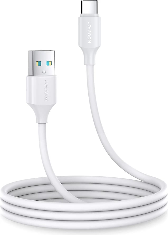Kabllo Joyroom Long-Lasting Series A9 USB-A / USB-C, 1m, 3A, Bardhë
