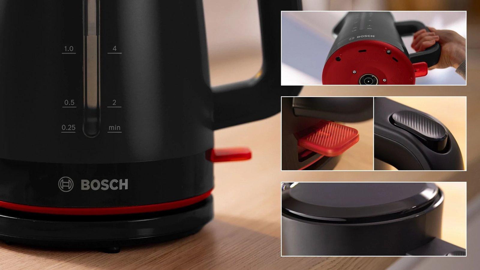 Çajnik elektrik Bosch TWK3M123, 1.7 L, 2400 W, i zi