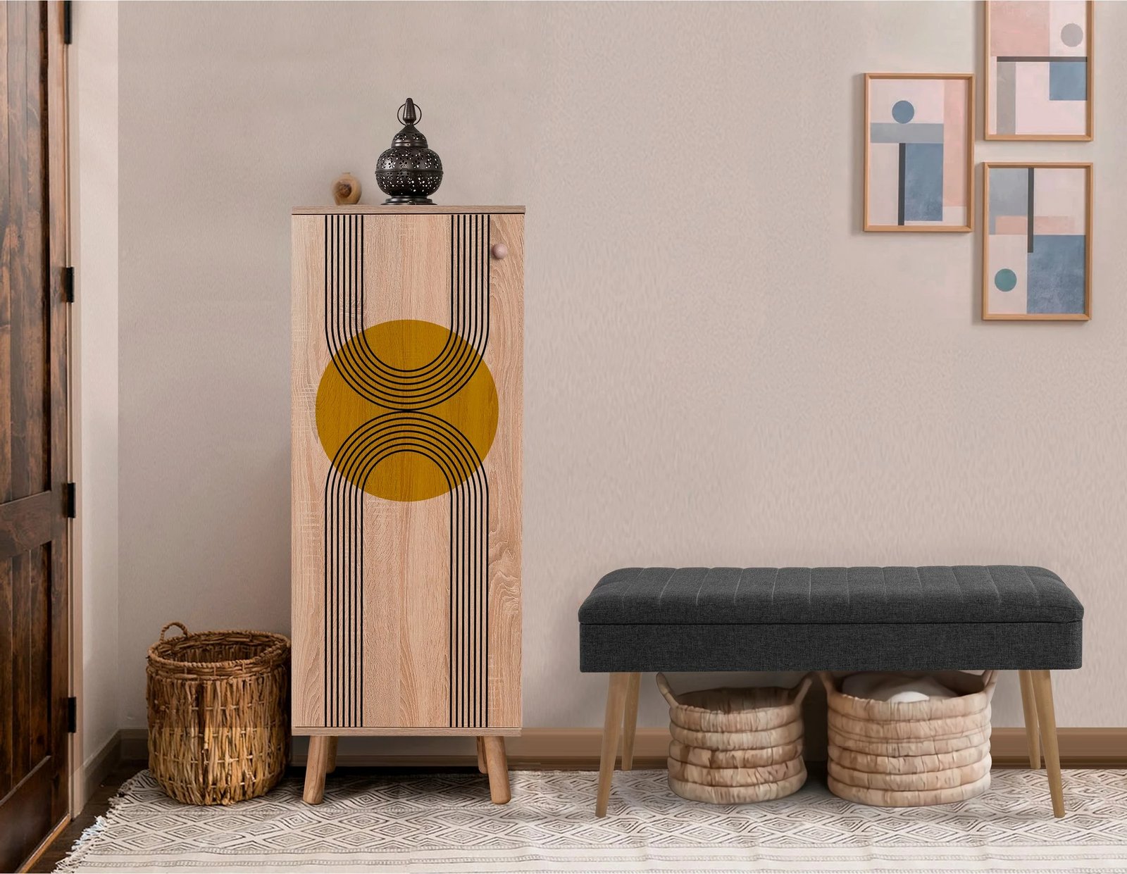 Set mobiljesh për korridor, Sonomo & antracit, Skye Decor, 907-1053