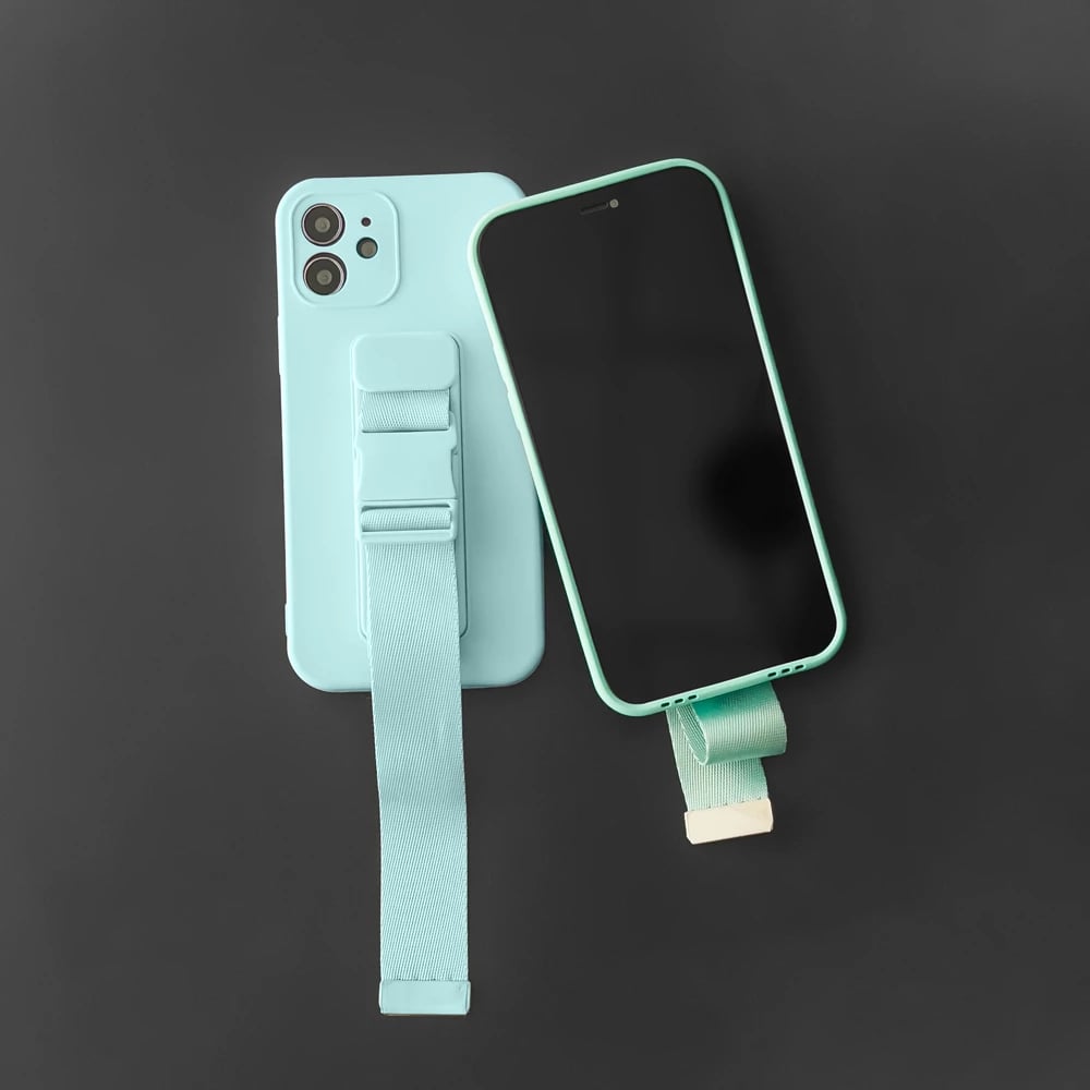 Mbështjellës Hurtel për Samsung Galaxy S21 Ultra, me litar, i zi