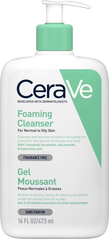 Xhel pastrues CeraVe Purifying Cleansing Gel për femra 473ml