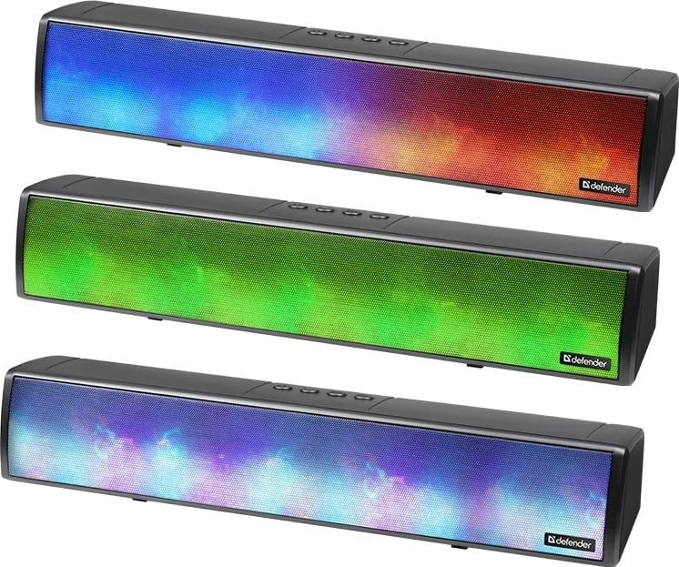 Soundbar Defender Z8, 10W, LED, Bluetooth, E zezë