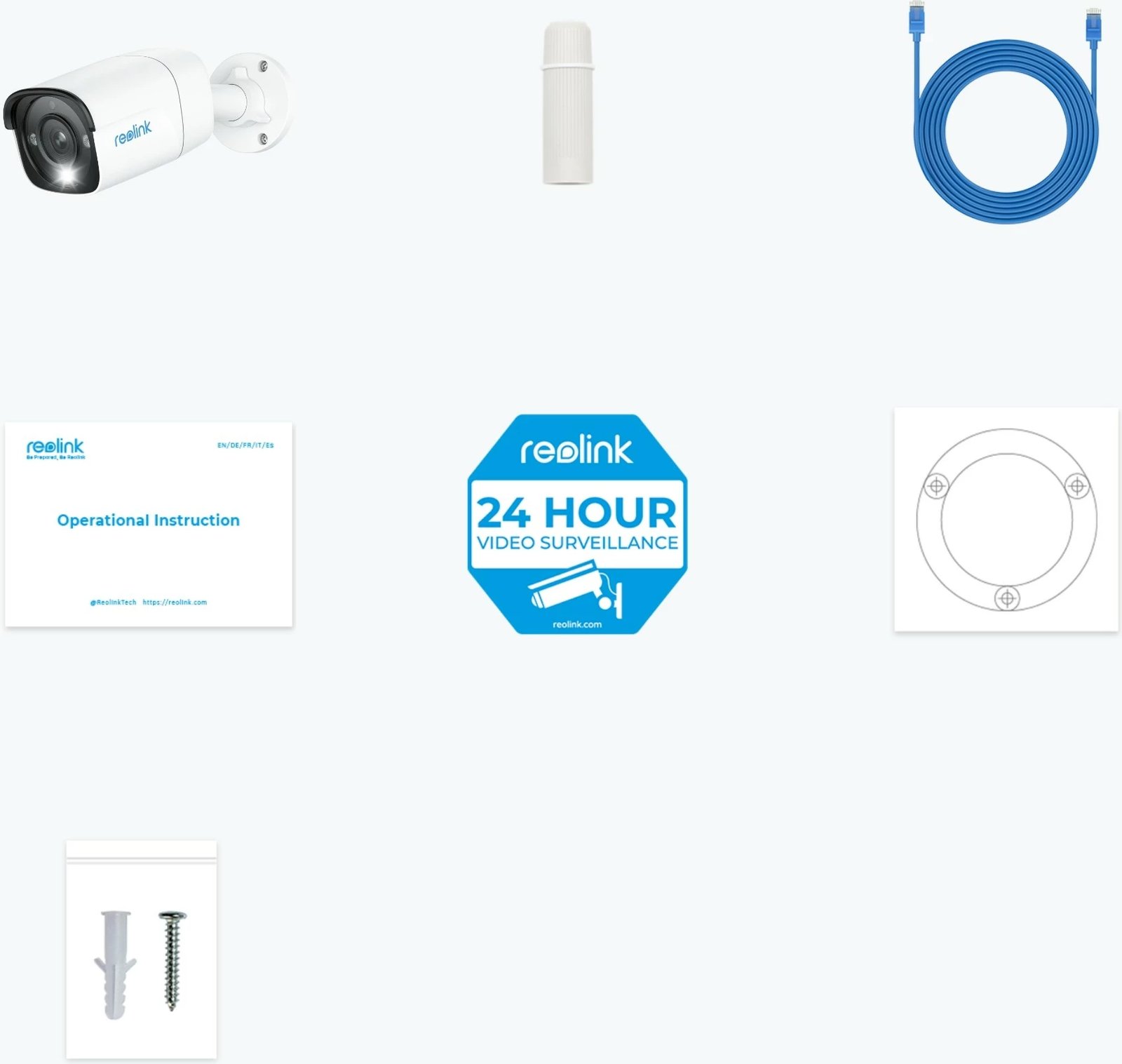 Kamerë Reolink P340, Smart 12MP PoE, Njoftime për Persona/Vetura/Kafshë, Vizion Nata me Ngjyra, Audio Dy-Drejtimëshe, IP, Brendshme & Jashtme, e Lidhur, 700 lm, 6500 K, Antenë e Brendshme