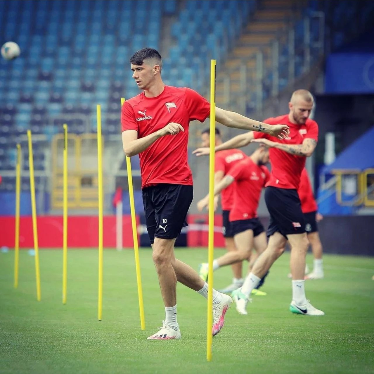 Shtyllë trajnimi Yakima Sport, futboll, kaltër
