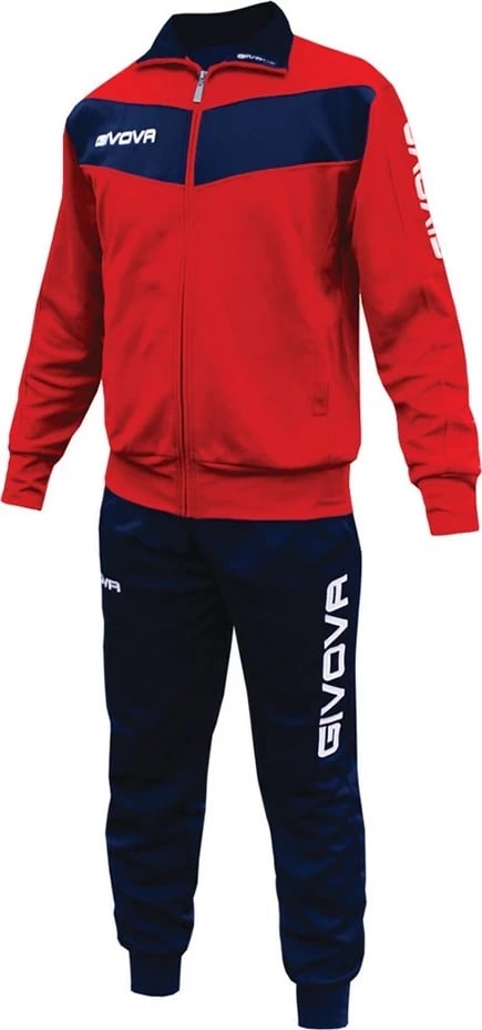 Tuta Givova Visa TR018 1204, e kuqe dhe blu, XS